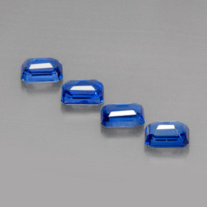 Cianite naturale blu da  ct, taglio smeraldo, VS-SI