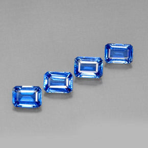 Cianite naturale blu da  ct, taglio smeraldo, VS-SI