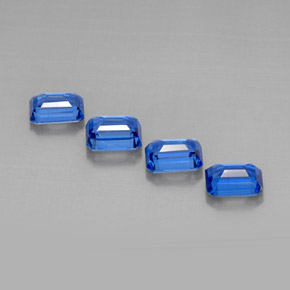 Cianite naturale blu da  ct, taglio smeraldo, VS-SI