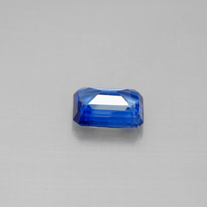 Cianite naturale blu da 1,09 ct, taglio smeraldo, VS-SI