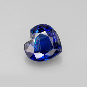 Cianite naturale blu da 1,96 ct, a forma di cuore, VS-SI