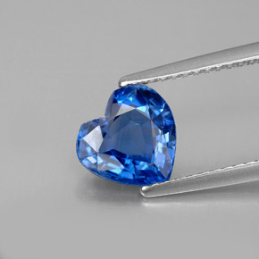 Cianite naturale blu da 1,84 ct, a forma di cuore, VS