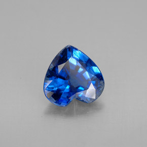 Cianite naturale blu da 1,73 ct, a forma di cuore, VS