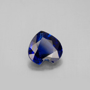 Cianite naturale blu da 1,69 ct, a forma di cuore, VS-SI
