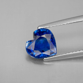 Cianite Blu naturale da 1.73 ct, A forma di cuore, VS