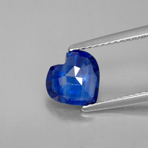 Cianite Blu naturale da 1.73 ct, A forma di cuore, VS