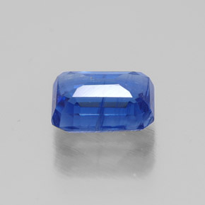 Cianite naturale blu da 1,36 ct, taglio smeraldo, SI