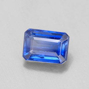 Cianite blu naturale da 1,29 ct, taglio smeraldo, VS