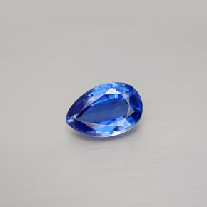 Cianite naturale blu da 1,69 ct, taglio a pera, VS-SI