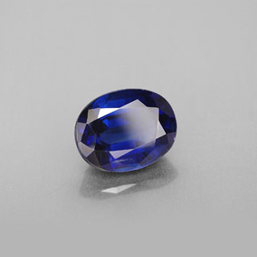 Cianite naturale blu da 2,49 ct, taglio ovale, VS-SI