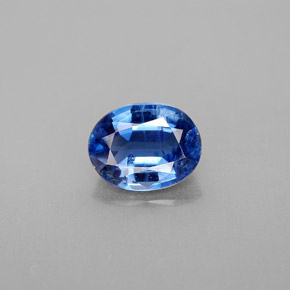 Cianite naturale blu da 2,26 ct, taglio ovale, VS-SI