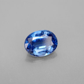 Cianite naturale blu da 2,26 ct, taglio ovale, VS-SI
