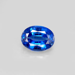 Cianite naturale blu da 2,26 ct, taglio ovale, VS-SI