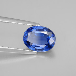 Cianite naturale blu da 2,17 ct, taglio ovale, VS