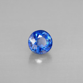 Cianite naturale blu da 0,87 ct, taglio rotondo, SI