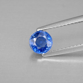 Cianite naturale blu da 0,69 ct, taglio rotondo, SI