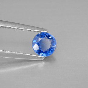 Cianite naturale blu da 0,69 ct, taglio rotondo, SI