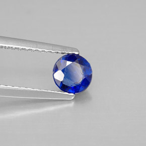 Cianite naturale blu da 0,73 ct, taglio rotondo, SI