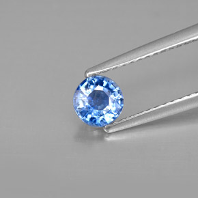 Cianite naturale blu da 0,61 ct, taglio rotondo, SI