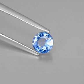 Cianite naturale blu da 0,61 ct, taglio rotondo, SI