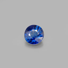 Cianite naturale blu da 0,89 ct, taglio rotondo, VS-SI