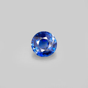 Cianite naturale blu da 0,97 ct, taglio rotondo, VS-SI
