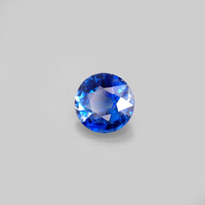 Cianite naturale blu da 0,97 ct, taglio rotondo, VS-SI
