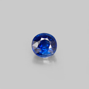 Cianite naturale blu da 0,93 ct, taglio rotondo, VS-SI