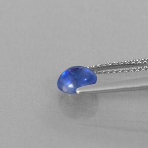 Cianite naturale blu da 0,91 ct, trasparente, trasparente/traslucido