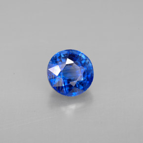 Cianite naturale blu da 1,24 ct, taglio rotondo, VS-SI