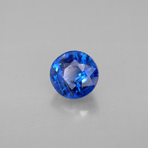 Cianite naturale blu da 1,24 ct, taglio rotondo, VS-SI