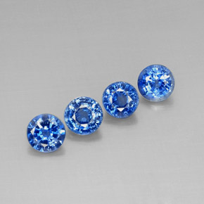 Gemme di Cianite Blu naturale da  ct, Taglio rotondo, VS-SI