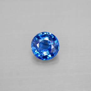 Cianite naturale blu da 1,10 ct, taglio rotondo, VS-SI