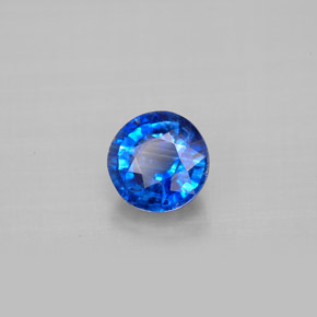 Cianite naturale blu da 1,18 ct, taglio rotondo, VS-SI