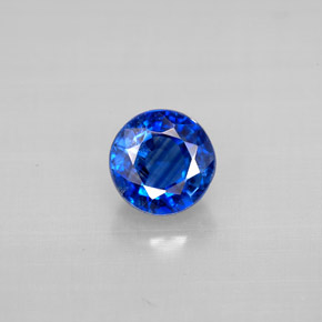 Cianite naturale blu da 1,37 ct, taglio rotondo, VS-SI