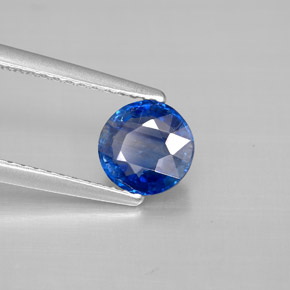 Cianite naturale blu da 1,13 ct, taglio rotondo, VS-SI