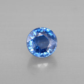Cianite Blu naturale da 1.24 ct, Taglio rotondo, VS-SI