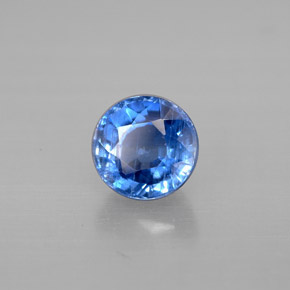 Cianite Blu naturale da 1.24 ct, Taglio rotondo, VS-SI