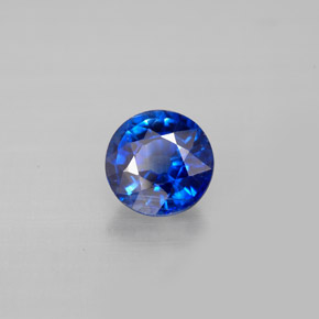 Cianite naturale blu da 1,06 ct, taglio rotondo, VS