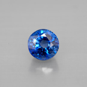 Cianite naturale blu da 1,34 ct, taglio rotondo, VS-SI
