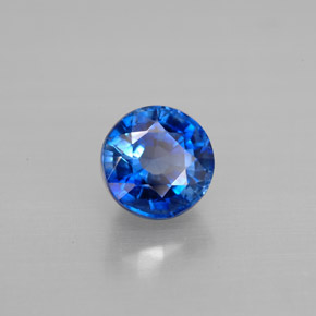 Cianite naturale blu da 1,34 ct, taglio rotondo, VS-SI