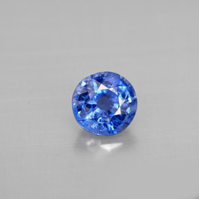 Cianite naturale blu da 0,97 ct, taglio rotondo, VS-SI
