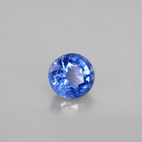 Cianite naturale blu da 0,97 ct, taglio rotondo, VS-SI