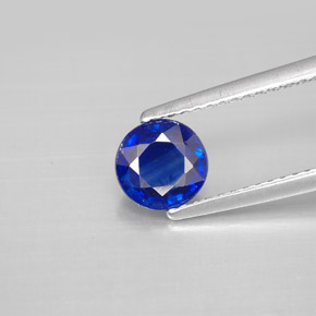 Cianite naturale blu da 1,08 ct, taglio rotondo, VS-SI