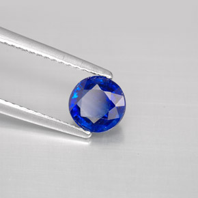 Cianite naturale blu da 1,08 ct, taglio rotondo, VS-SI