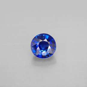 Cianite naturale blu da 1,23 ct, taglio rotondo, VS-SI