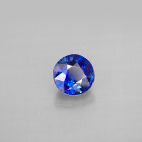 Cianite naturale blu da 1,23 ct, taglio rotondo, VS-SI