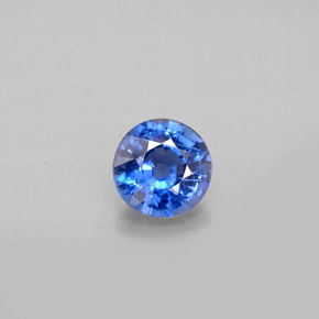 Cianite naturale blu da 0,85 ct, taglio rotondo, VS-SI