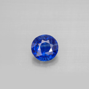 Cianite naturale blu da 1,00 ct, taglio rotondo, VS-SI