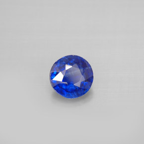 Cianite naturale blu da 1,00 ct, taglio rotondo, VS-SI